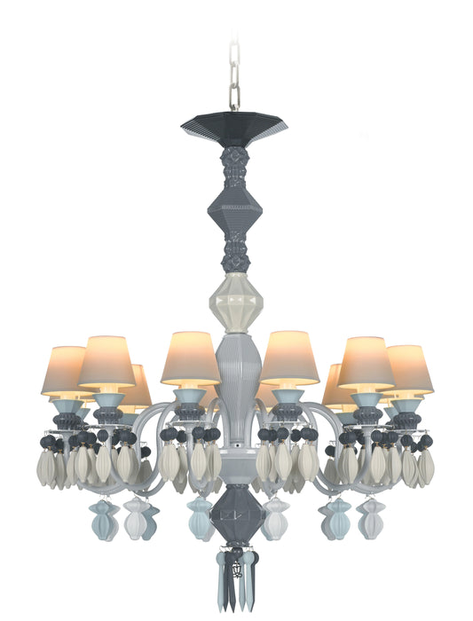 Lladro Belle de Nuit 12 Lights Chandelier. Black (CE/UK)