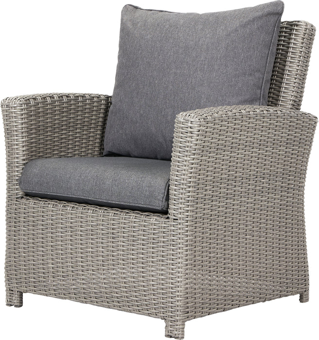 Pacific Lifestyle Slate Grey Barbados 3 Seater Lounge Set with Ceramic Top