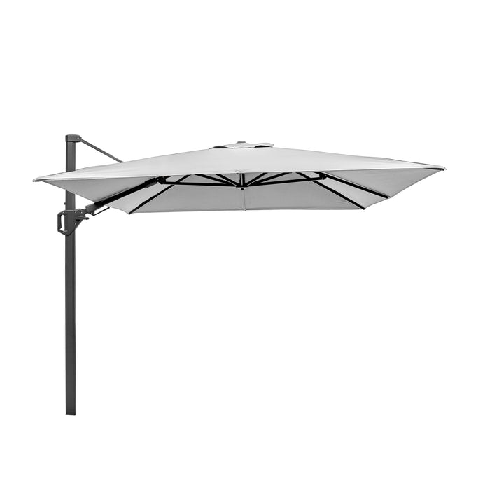 Platinum Parasols Challenger T2 3.5 x 2.6m Oblong Luna Grey Parasol