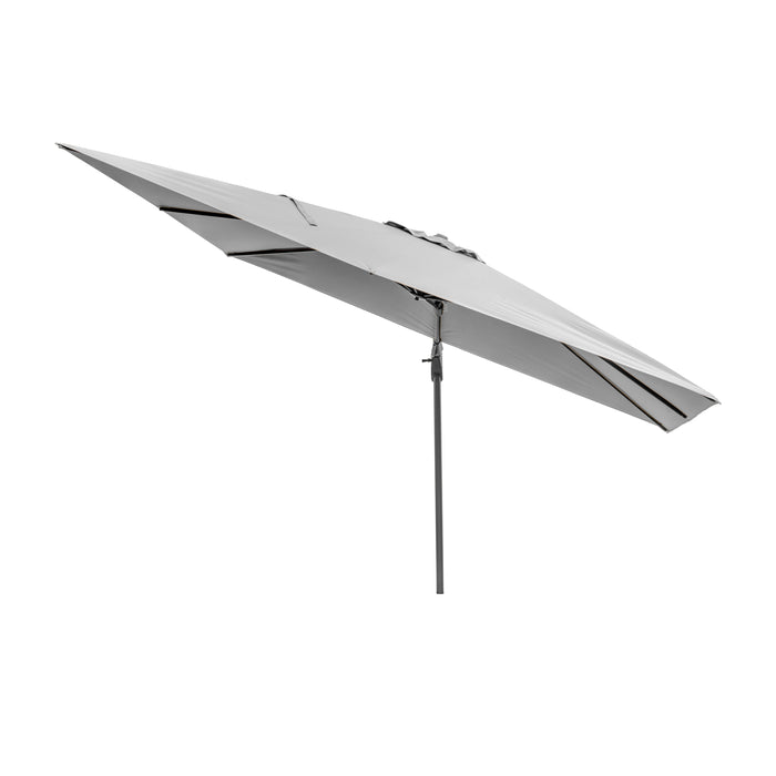 Platinum Parasols Challenger T2 3.5 x 2.6m Oblong Luna Grey Parasol