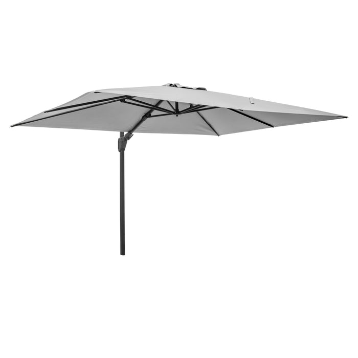 Platinum Parasols Challenger T2 3.5 x 2.6m Oblong Luna Grey Parasol