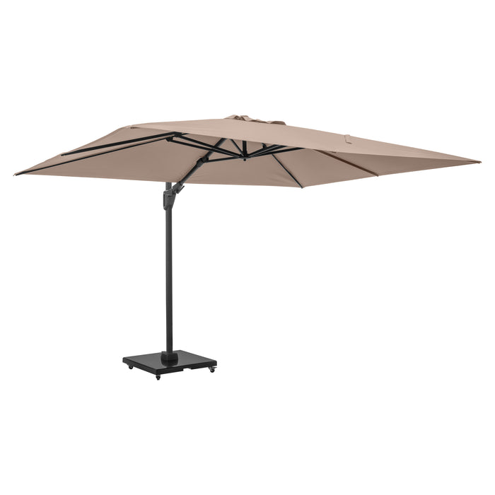 Platinum Parasols Challenger T2 3.5 x 2.6m Oblong Taupe Parasol