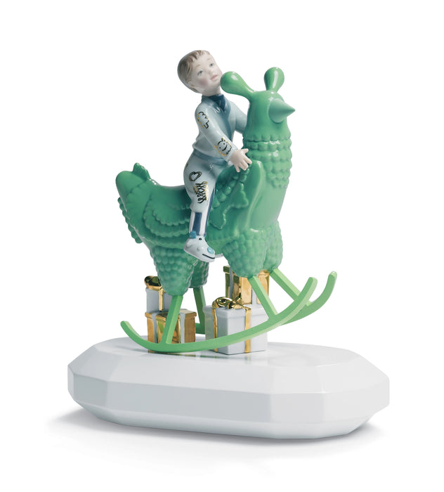 Lladro The Rocking Chicken Ride Figurine. By Jaime Hayon