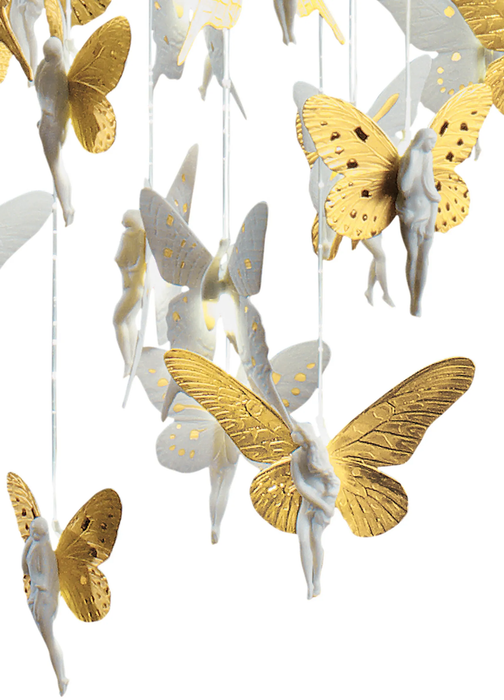 Lladro Niagara Chandelier 0.80m. Golden Luster (CE/UK)