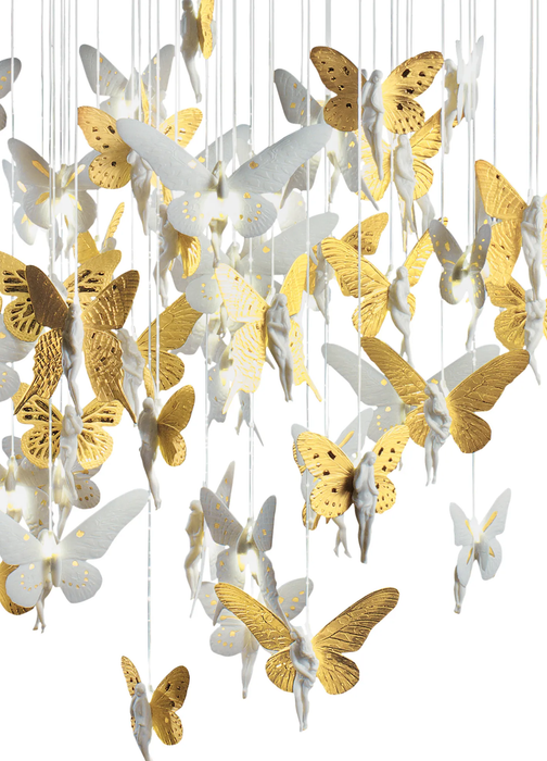 Lladro Niagara Chandelier 0.80m. Golden Luster (CE/UK)