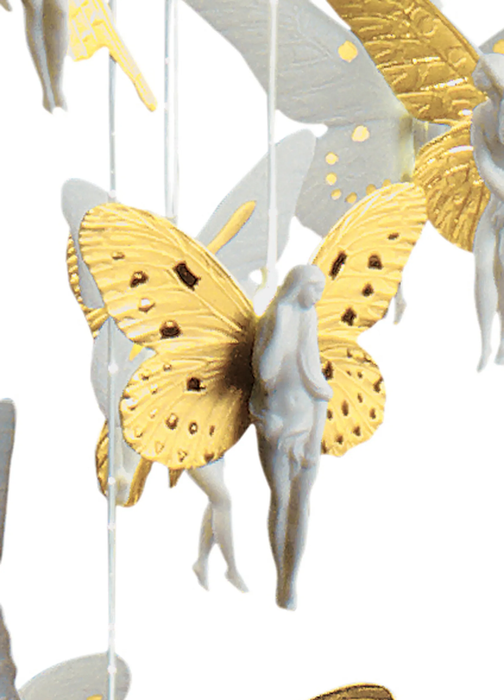 Lladro Niagara Chandelier 0.80m. Golden Luster (CE/UK)