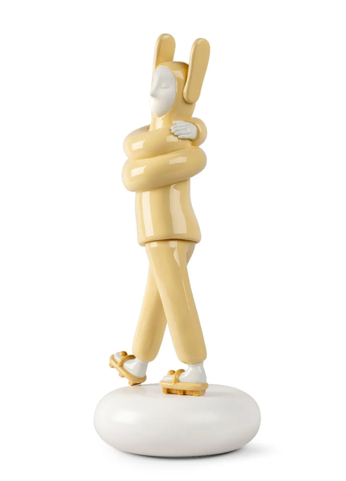 Lladro Embraced (Yellow) Sculpture