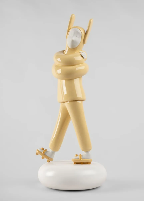 Lladro Embraced (Yellow) Sculpture