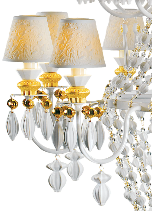 Lladro Winter Palace 30 Lights Chandelier. Golden Luster (CE/UK)