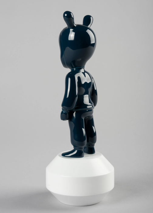 Lladro The Dark Blue Guest Figurine. Small Model