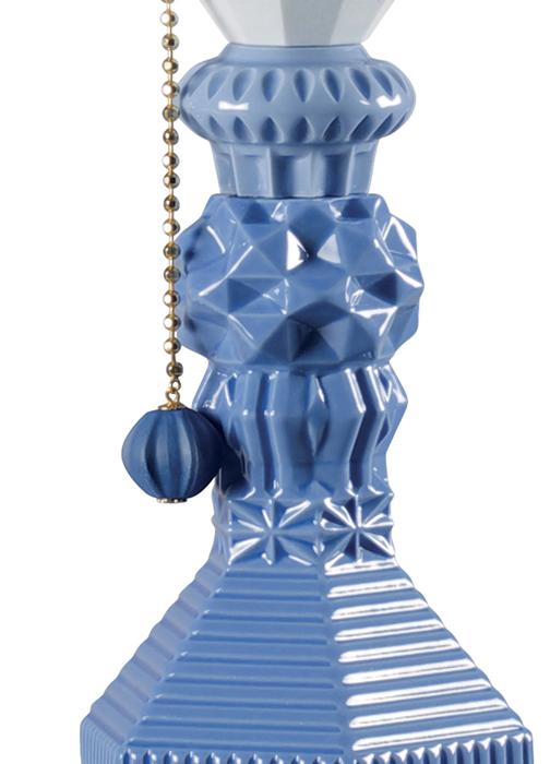 Lladro Belle de Nuit Table Lamp. Blue (UK)