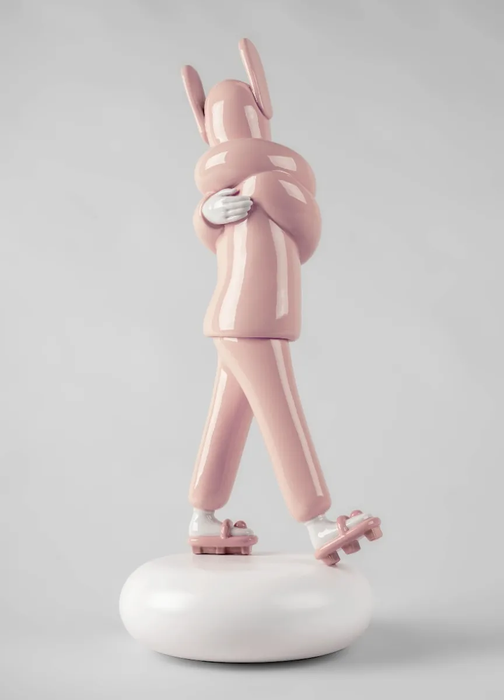 Lladro Embraced (Pink) SculptureLladro Embraced (Pink) Sculpture