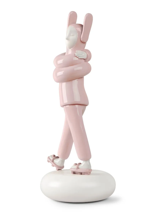 Lladro Embraced (Pink) SculptureLladro Embraced (Pink) Sculpture