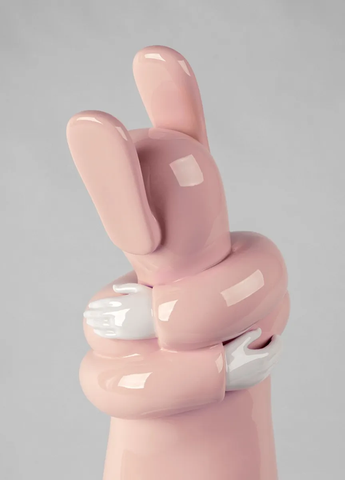 Lladro Embraced (Pink) SculptureLladro Embraced (Pink) Sculpture