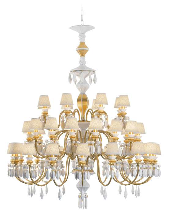 Lladro Belle de Nuit 40 Lights Chandelier. Golden Luster (CE/UK)