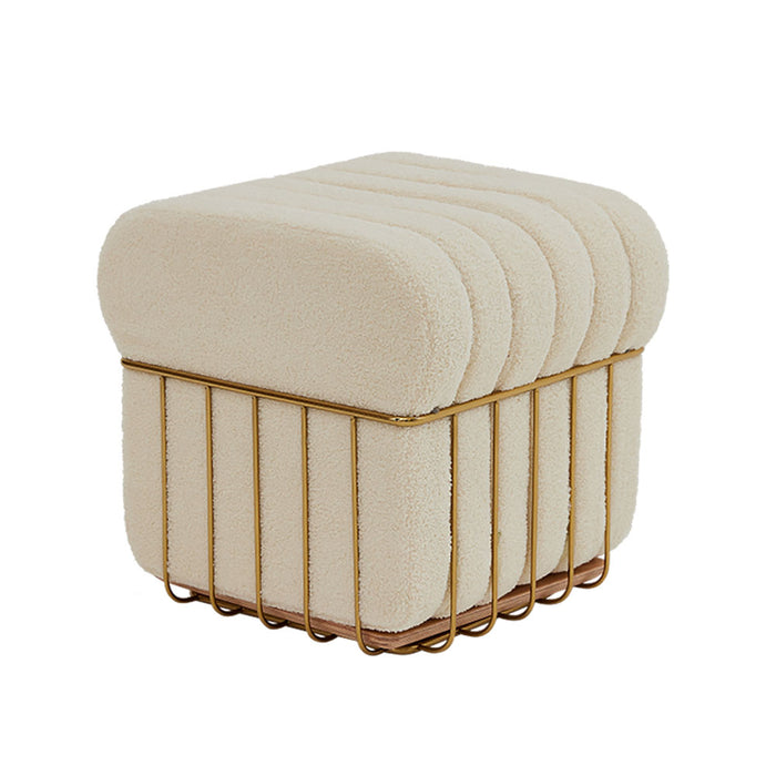 Living in Design Breaded Pouf