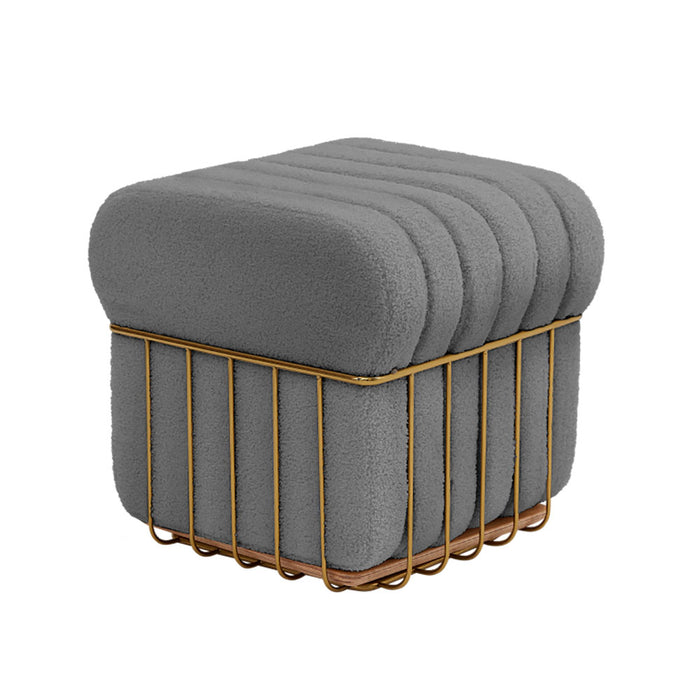 Living in Design Breaded Pouf