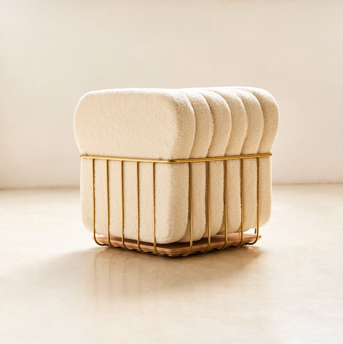 Living in Design Breaded Pouf