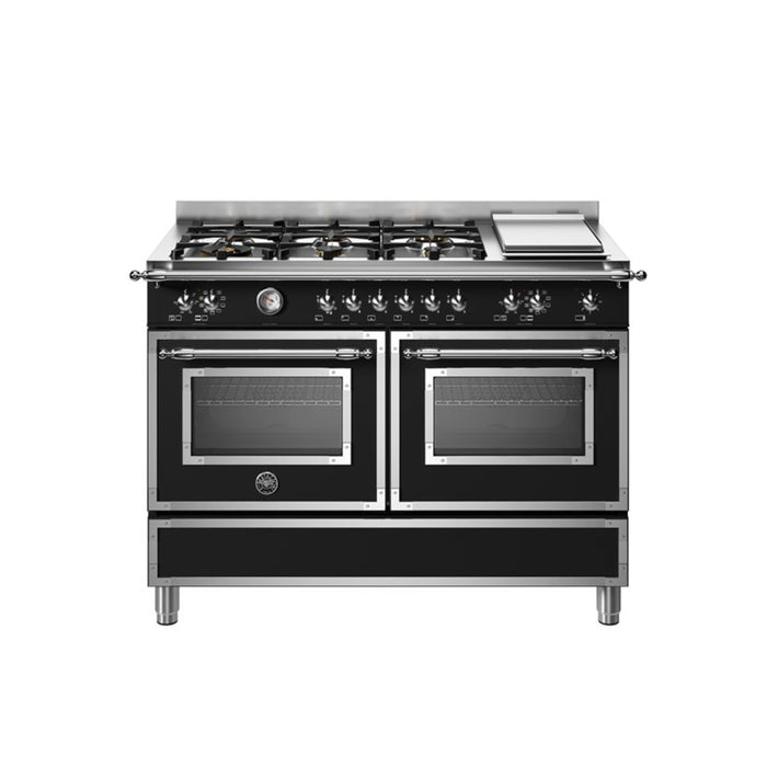 Bertazzoni Heritage Series 120 cm 6-burner+griddle, electric double oven