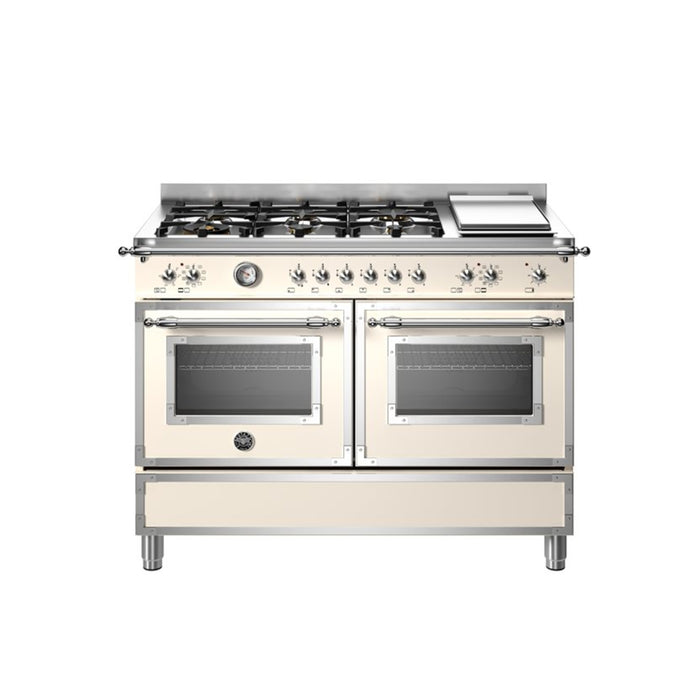 Bertazzoni Heritage Series 120 cm 6-burner+griddle, electric double oven