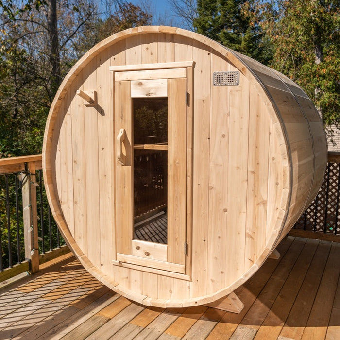 Dundalk Leisurecraft Barrel Sauna White Cedar