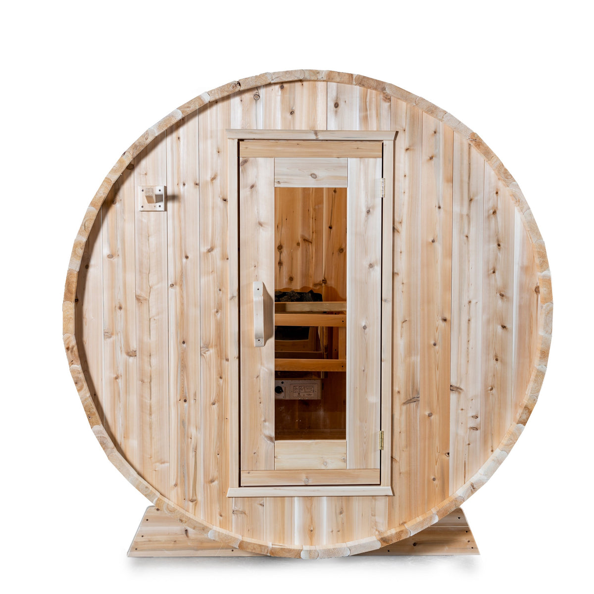 Dundalk Leisurecraft Barrel Sauna White Cedar — Chelsea Homes