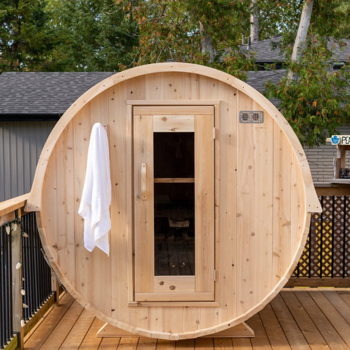 Dundalk Leisurecraft Barrel Sauna White Cedar