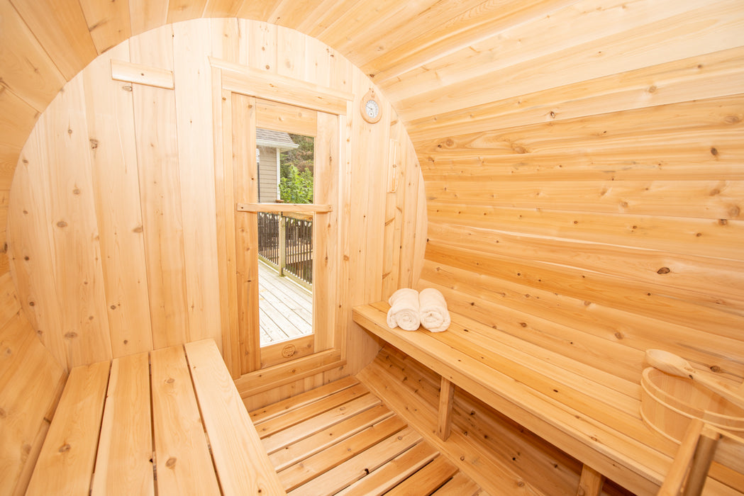 Dundalk Leisurecraft Barrel Sauna White Cedar