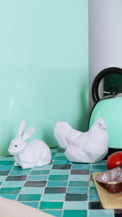 Lladro Rabbit Figurine. Matte White