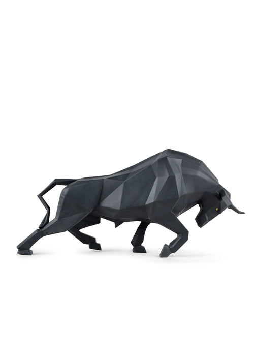 Lladro Bull (matte black) Sculpture