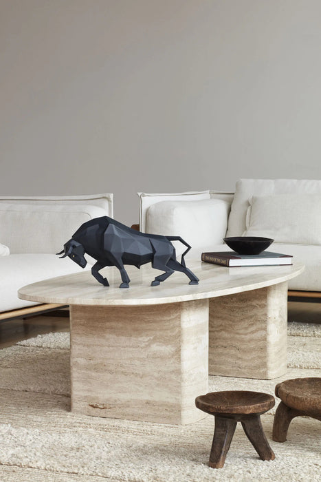 Lladro Bull (matte black) Sculpture